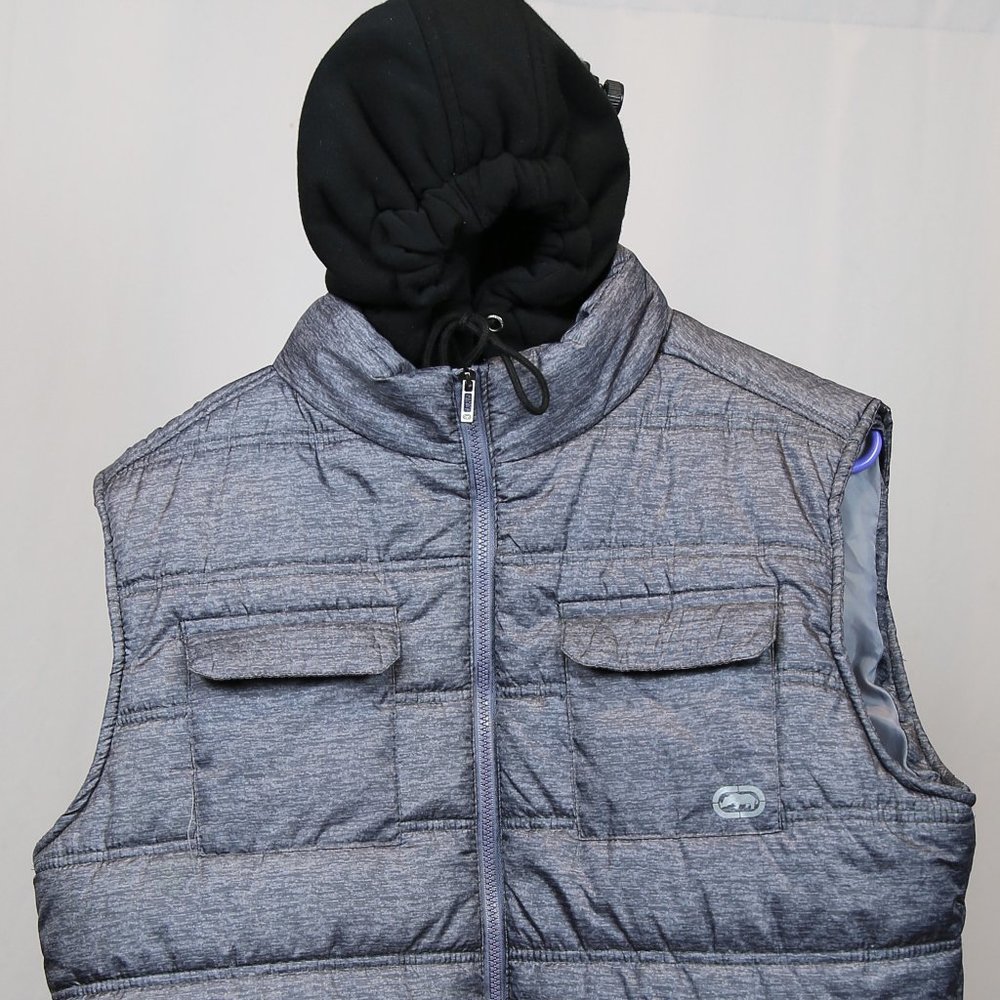 jacket - ecko unltd hoodie vest - XL gray
